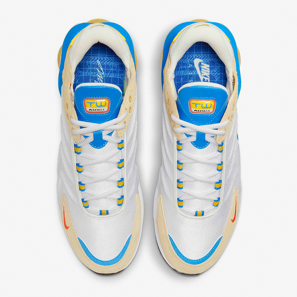 Air Max TW SE – Summit White/Sesame/Light Photo Blue/Safety Orange