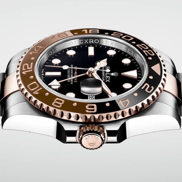 Rolex GMT-Master II Root Beer Two Tone Black Dial Ref 126711chnr-0002
