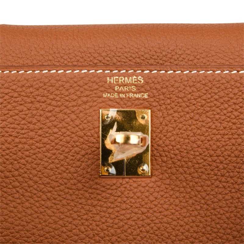 Kelly 25 Retourne Bag Coveted Gold Togo Gold Hardware