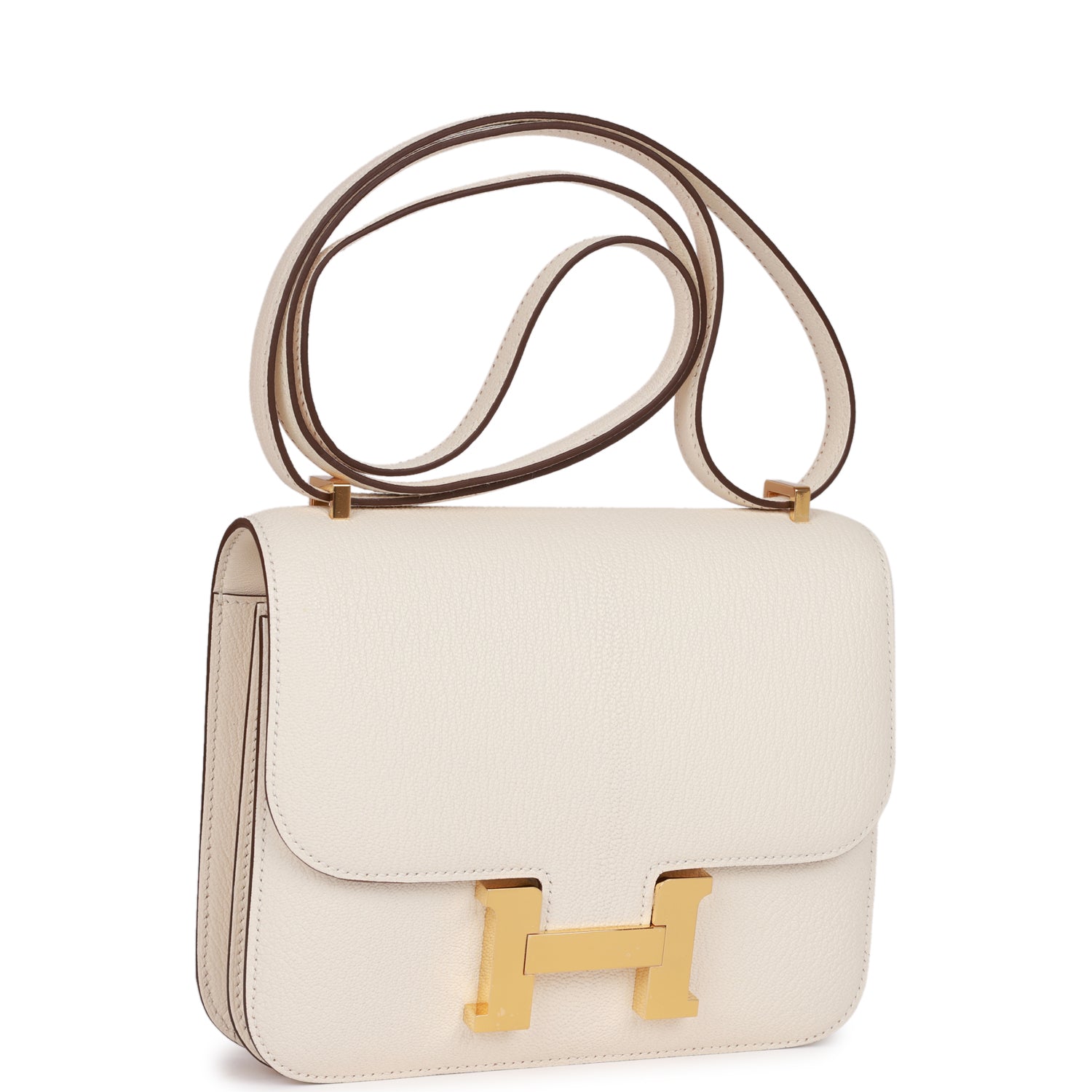 Hermès Constance 18 Nata Chevre Mysore Gold Hardware