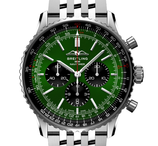 Breitling AB0137241L1A1 Navitimer B01 Green Dial