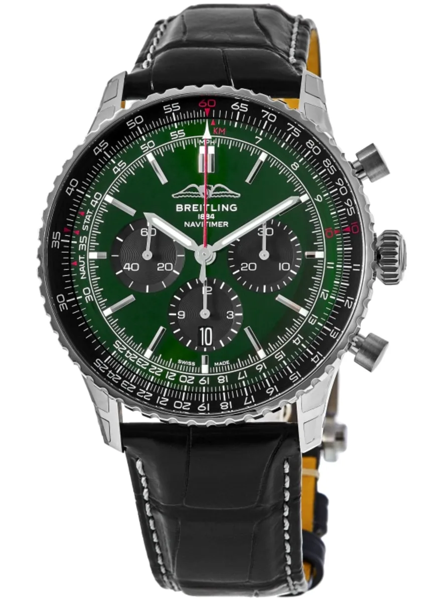 Breitling AB0137241L1P1 Navitimer B01 Green Dial - Νew