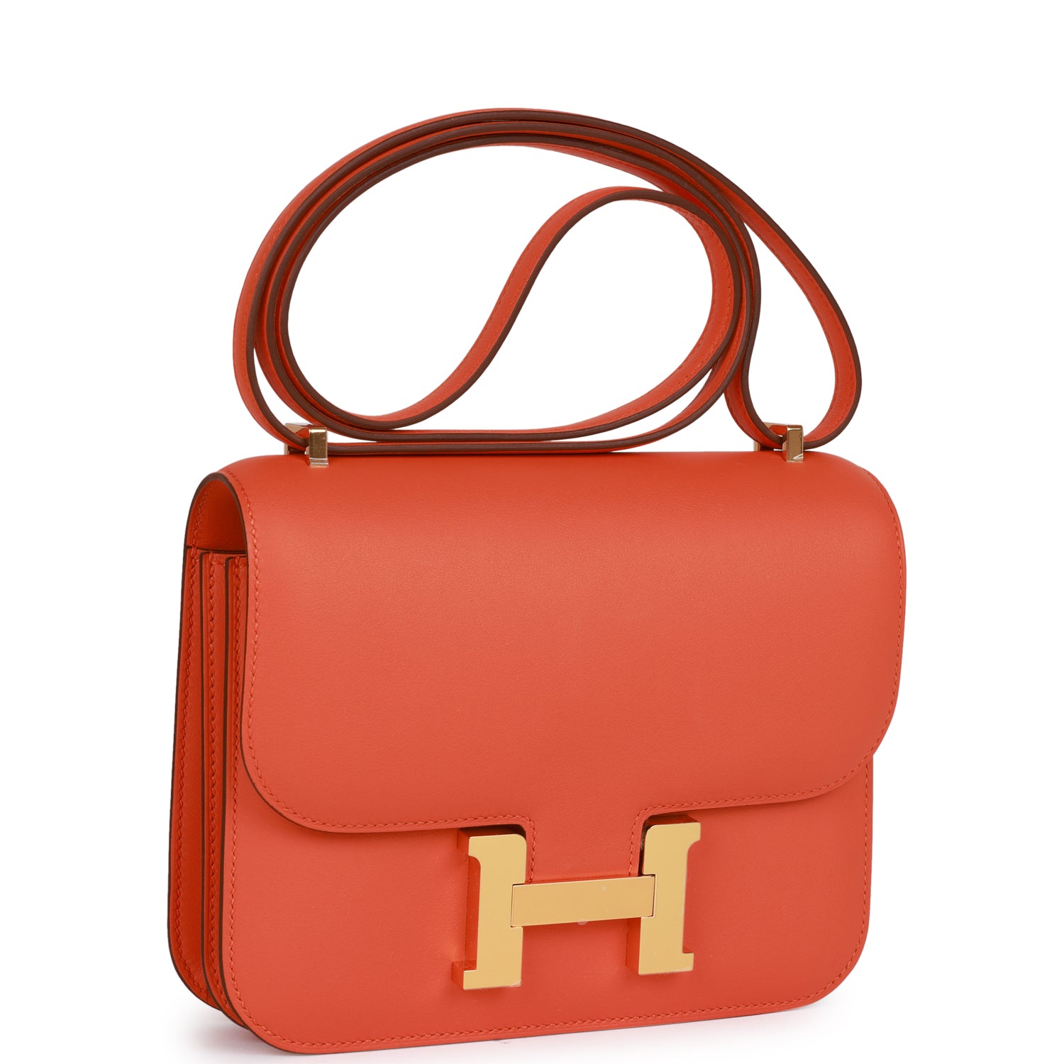 Hermès Constance 18 Orange Swift Gold Hardware