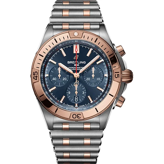 Breitling Watch Chronomat B01 42 Blue Bracelet