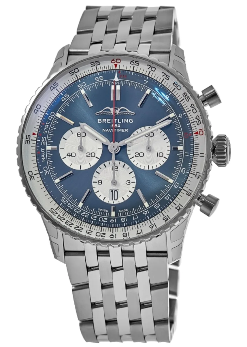 Breitling AB0137211C1A1 Navitimer B01 Blue Dial - Νew
