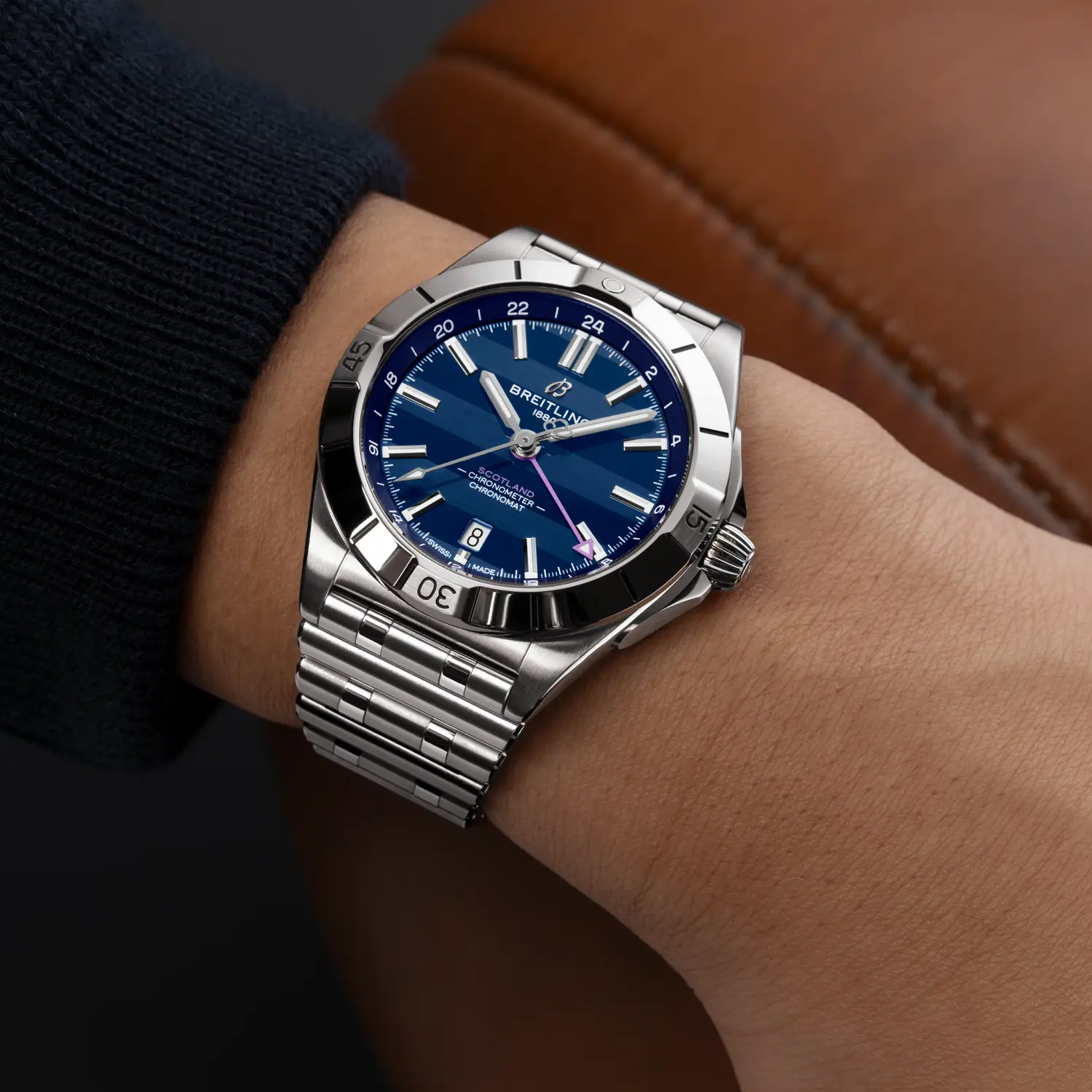 Breitling Chronomat Automatic GMT 40 Six Nations Scotland A323986B1C1A1