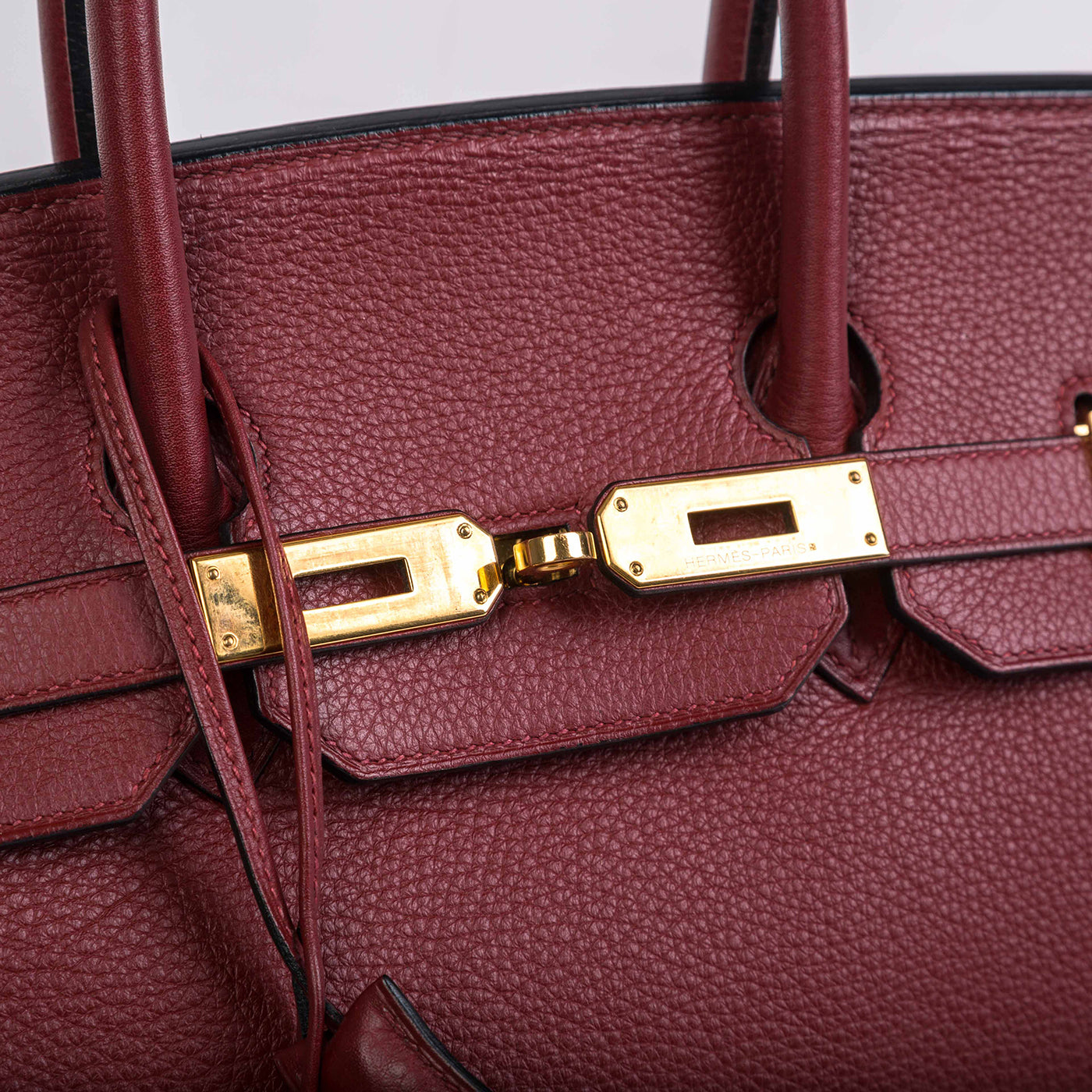 Hermes HM Bags Birkin 35 Rouge Grenat Togo Luxury Bags