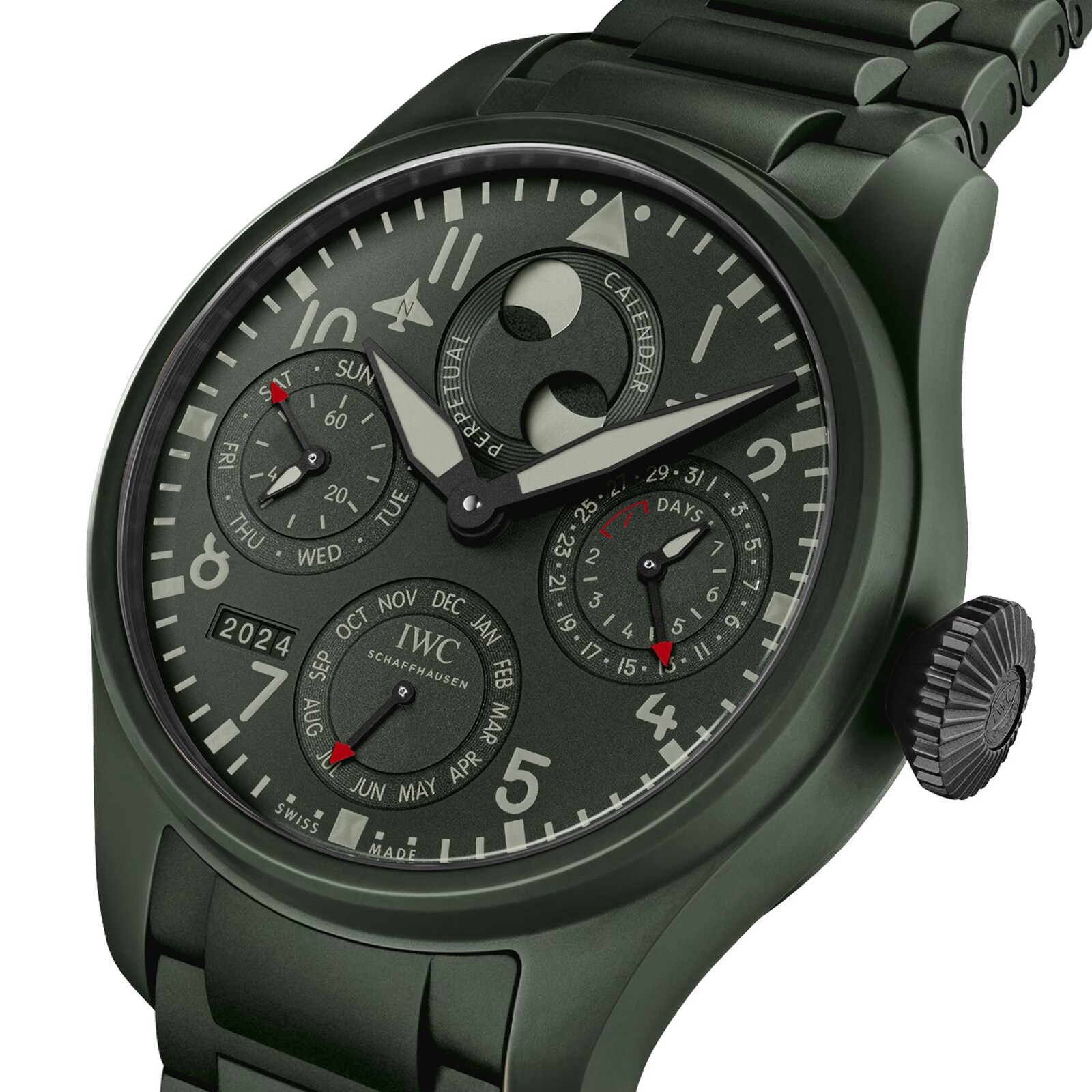 IWC Big Pilot's Watch Perpetual Calendar Top Gun Woodland 46.5mm IW503101