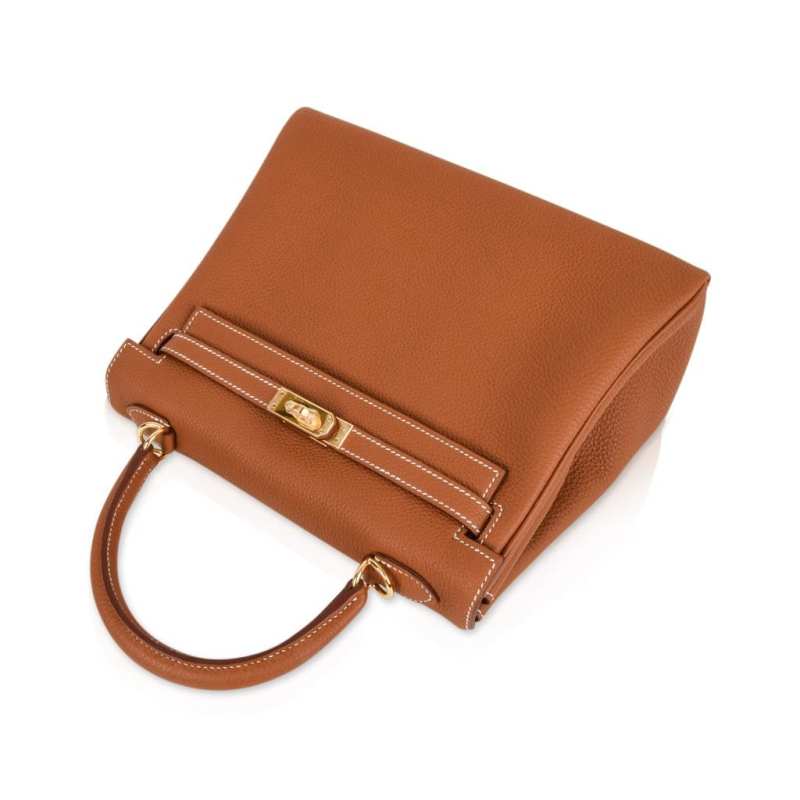 Kelly 25 Retourne Bag Coveted Gold Togo Gold Hardware
