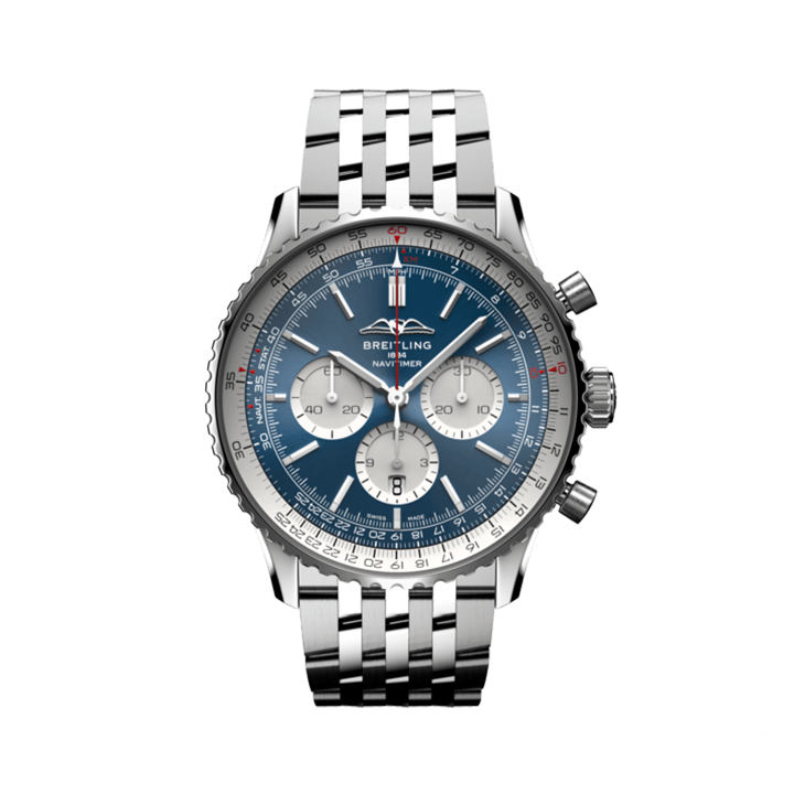Breitling AB0137211C1A1 Navitimer B01 Blue Dial - Νew