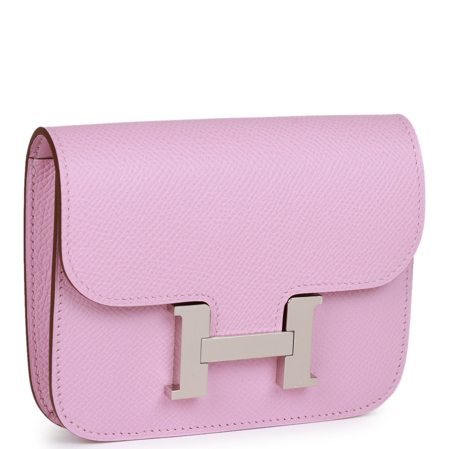 Hermès Constance Slim Wallet Mauve Sylvestre Epsom Palladium Hardware