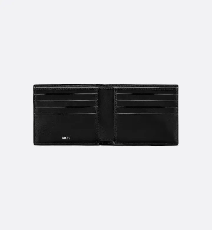 Bifold Wallet  Black Oblique Galaxy Leather