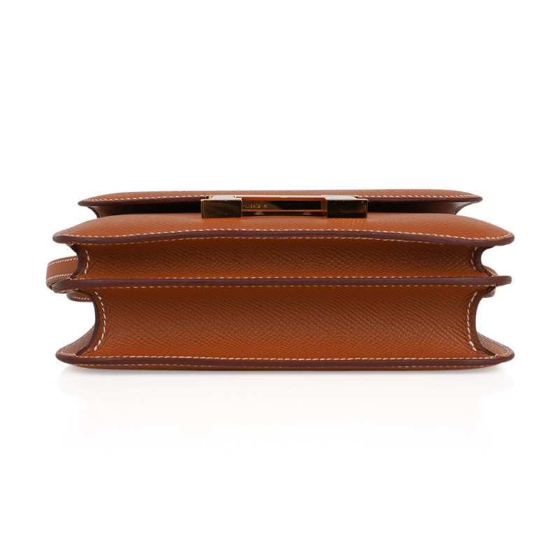 Constance 18 Mini Bag Gold w/ Gold Hardware Epsom Leather