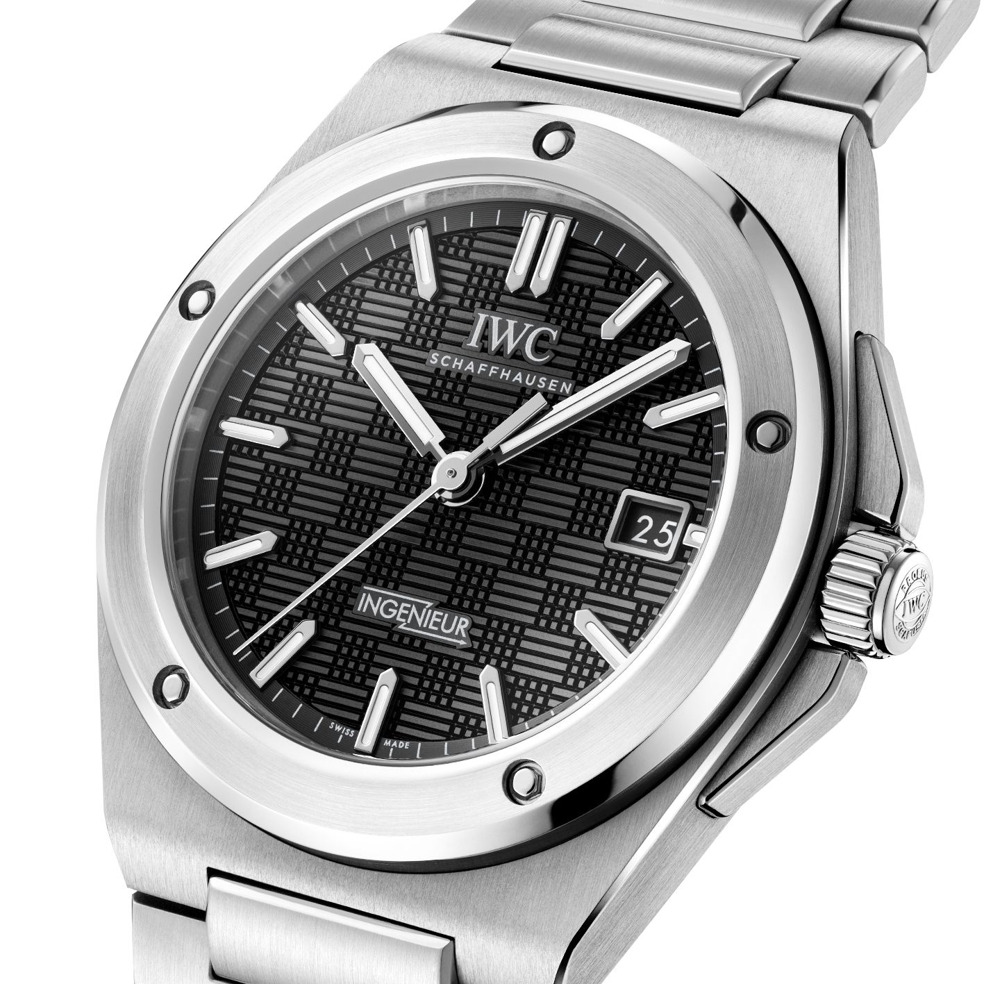 IWC Ingenieur 40mm Black Dial Steel Mens Watch IW328901