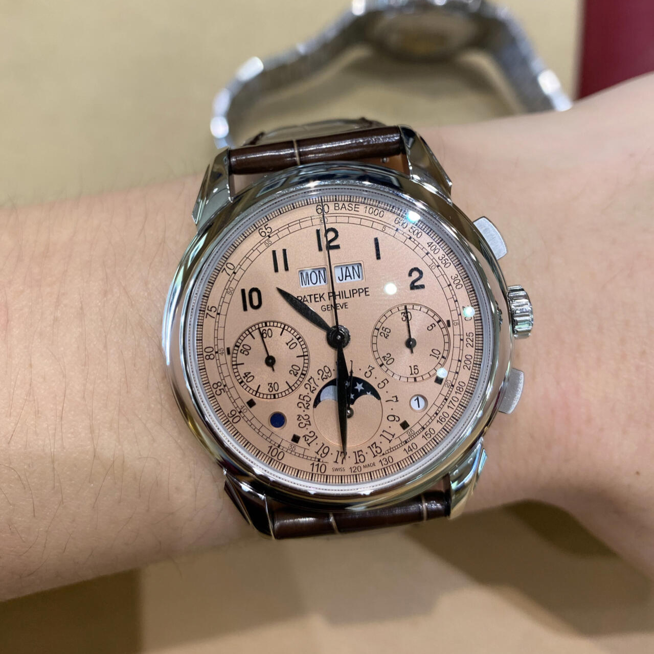 PATEK PHILIPPE  2019  SKU#0005819  GRAND COMPLICATIONS 5270P-001 SALMON