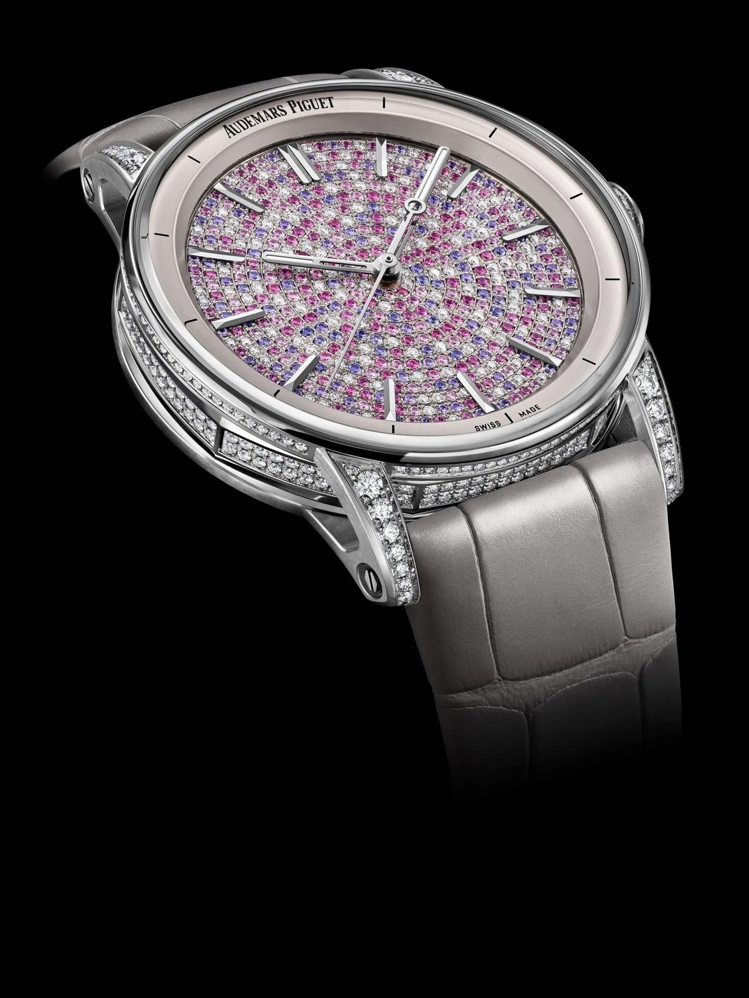 Audemars Piguet Code 11.59 Selfwinding White Gold 38 mm Pink Sapphires & Diamond Dial | 77410BC.ZZ.D132CR.01