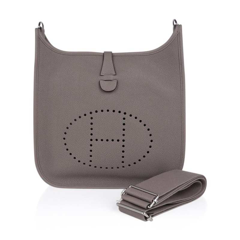 Evelyne PM Bag Gris Asphalte Palladium Hardware bag