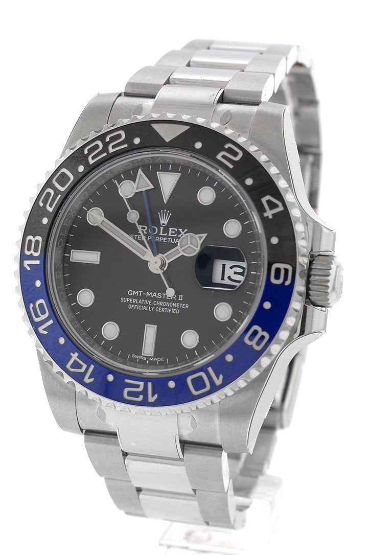 GMT-Master II Batman 40 Black Dial Steel Men's Watch 116710BLNR 116710