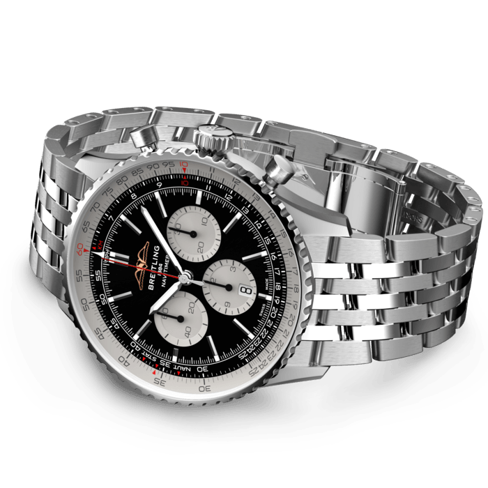 【Breitling AB0137211B1A1 Navitimer B01 Black Dial - Νew