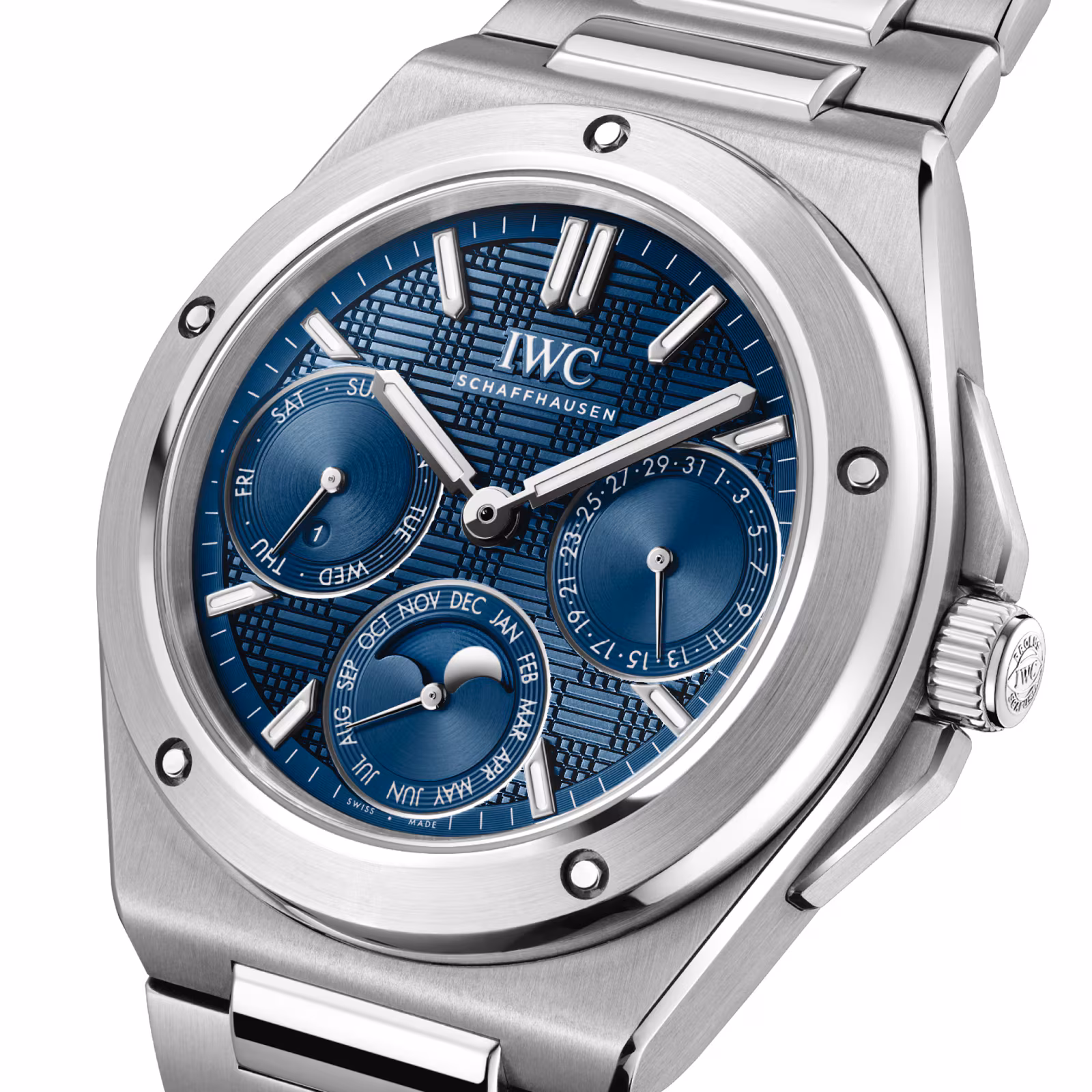 IWC Ingenieur Perpetual Calendar 41mm MensWatch Blue IW344903