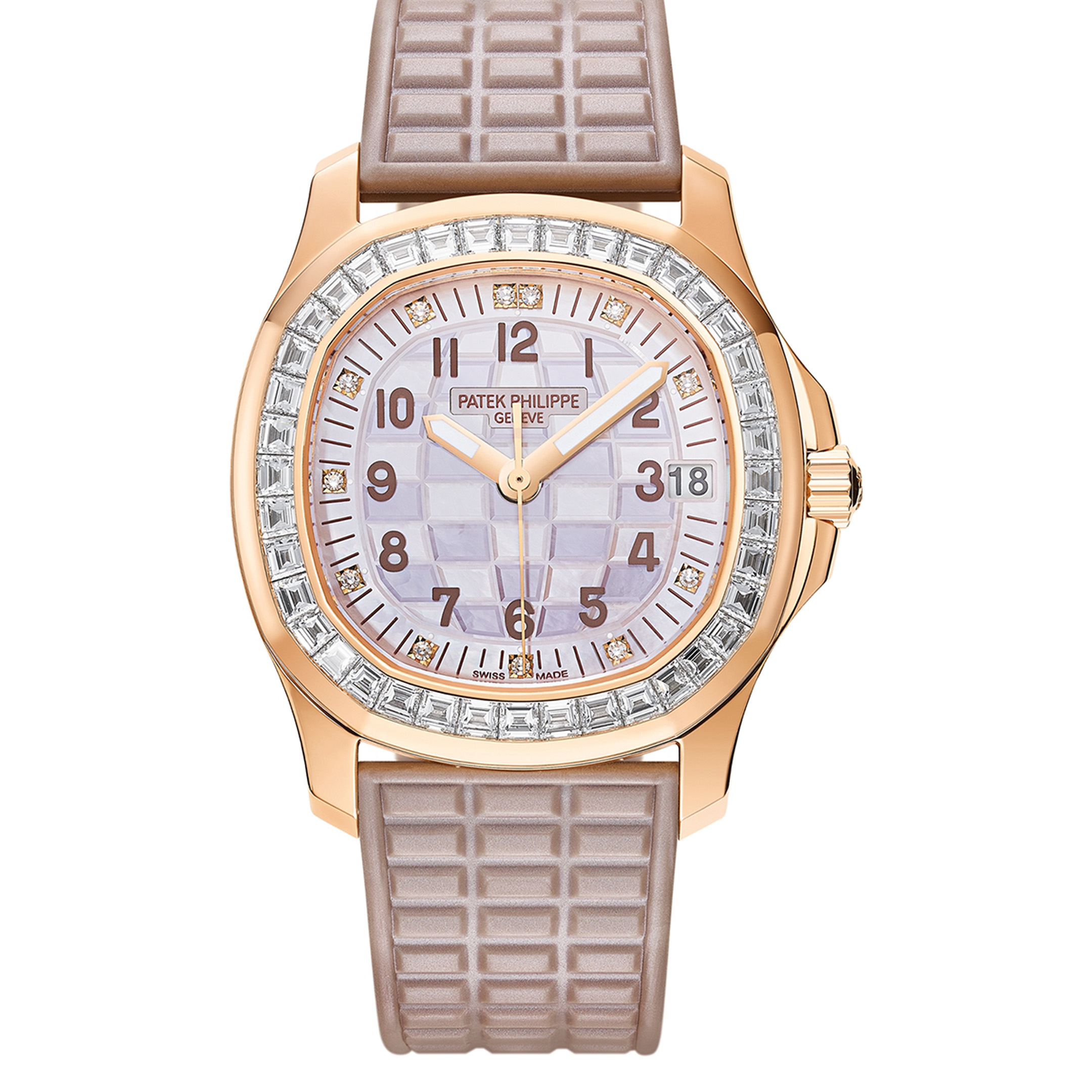 PATEK PHILIPPE  2023  SKU#0006299  AQUANAUT LUCE HAUTE JOAILLERIE 5072R-001 WHITE MOP