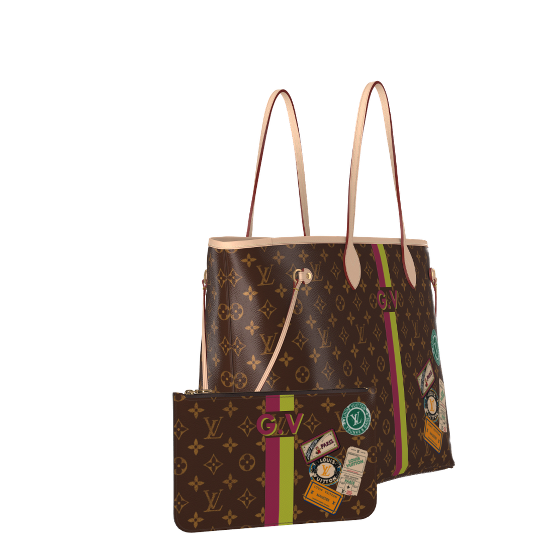 Neverfull GM Mon Monogram Personalisable P01923