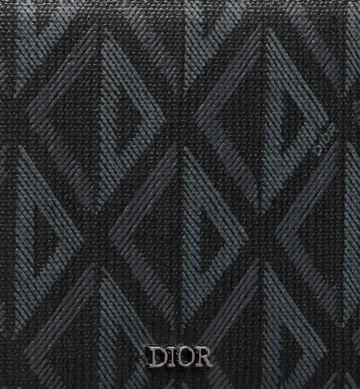 Bifold Wallet  Black CD Diamond Canvas