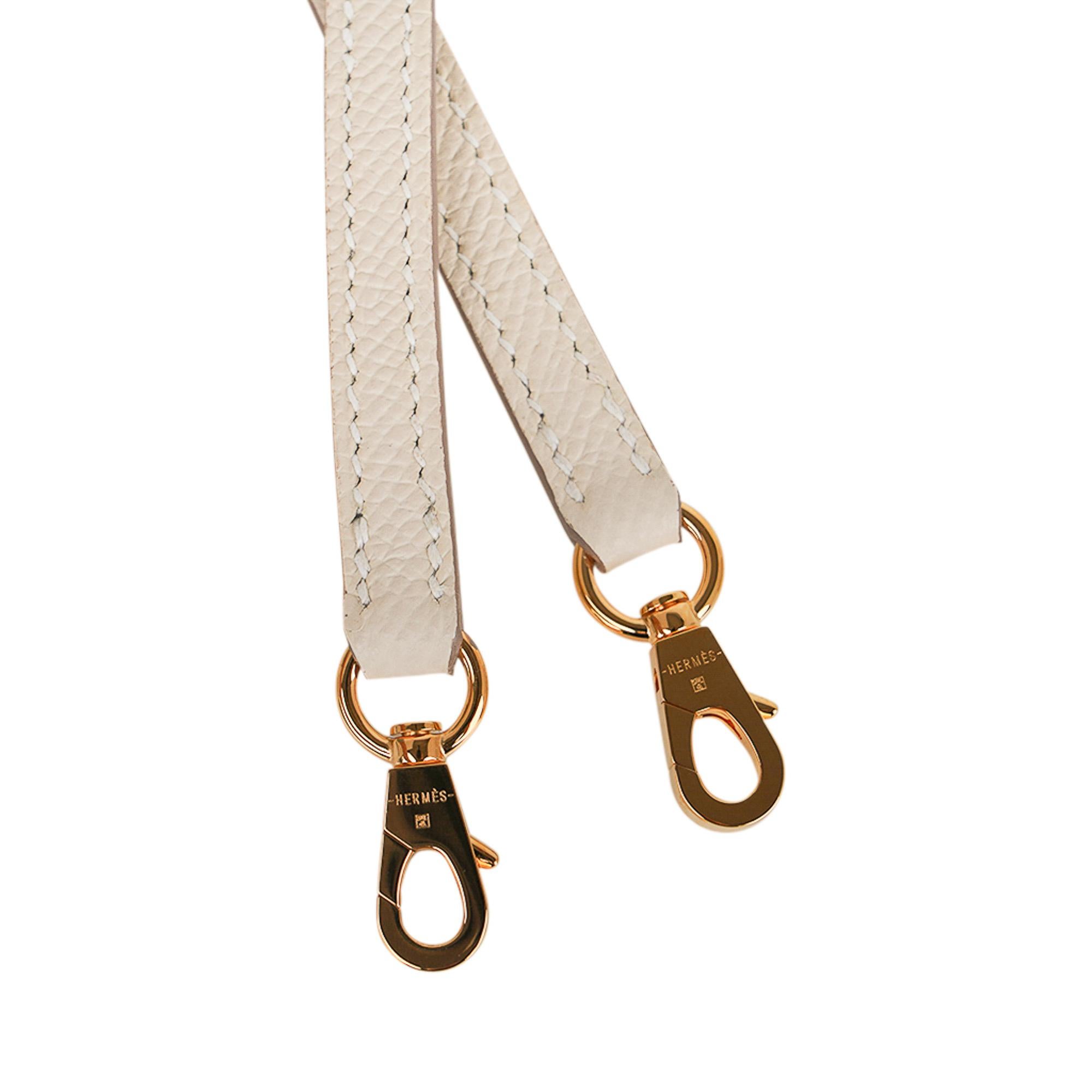 Kelly 28 Sellier Bag Craie Epsom Leather Gold Hardware