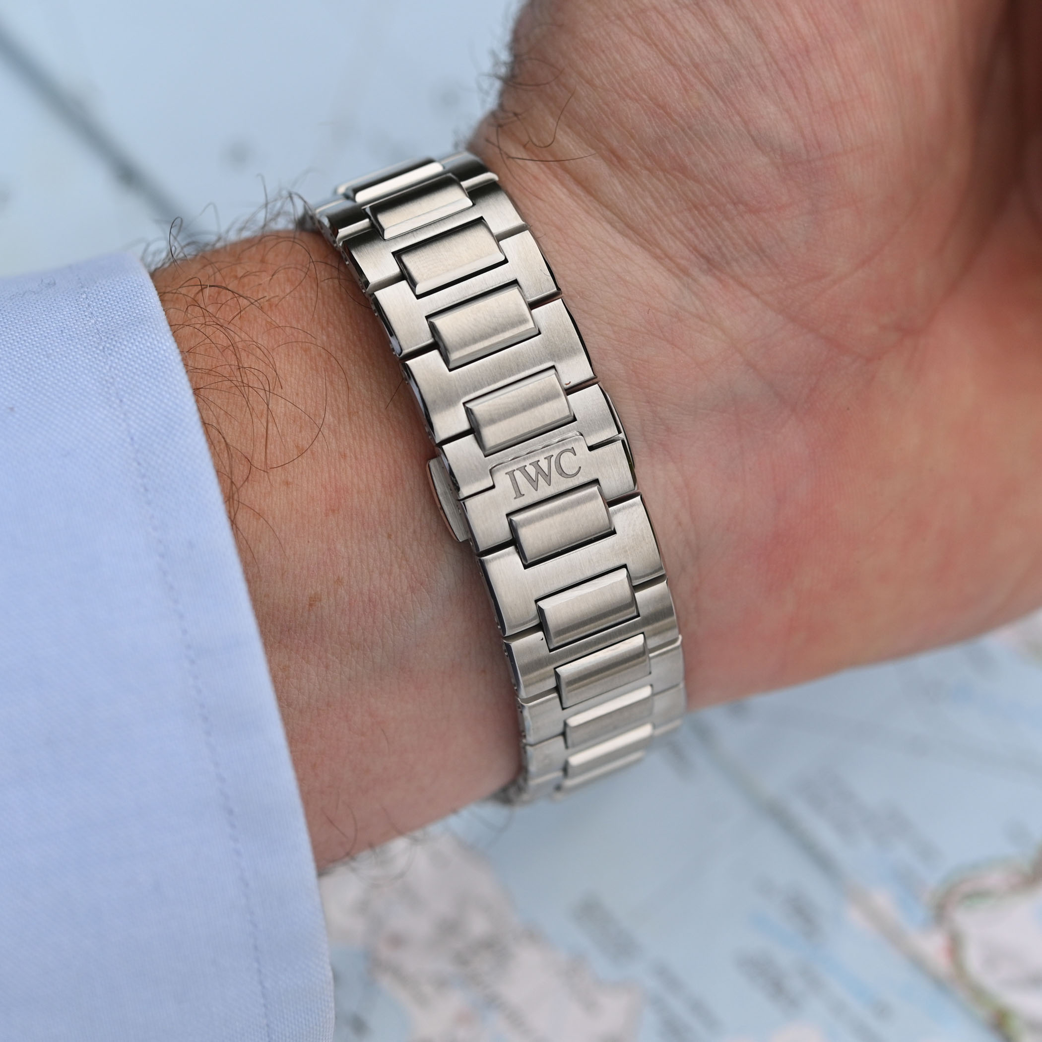 IWC Ingenieur Perpetual Calendar 41mm MensWatch Blue IW328907