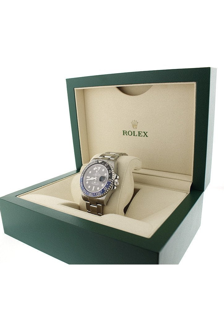 GMT-Master II Batman 40 Black Dial Steel Men's Watch 116710BLNR 116710