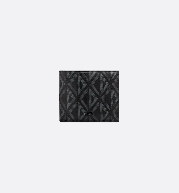 Bifold Wallet  Black CD Diamond Canvas