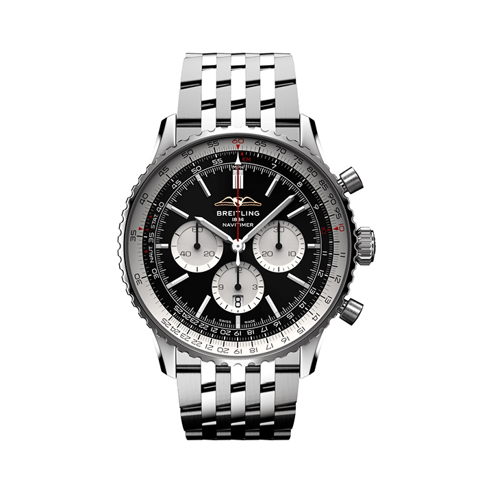 Breitling AB0137211B1A1 Navitimer B01 Black Dial - Νew