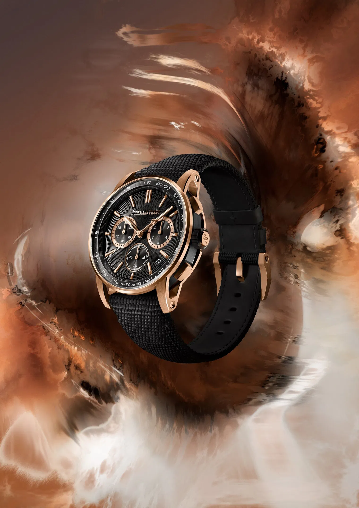 Audemars Piguet Code 11.59 Black Dial Black Rubber Strap Watch 41mm 26393NR.OO.A002KB.02