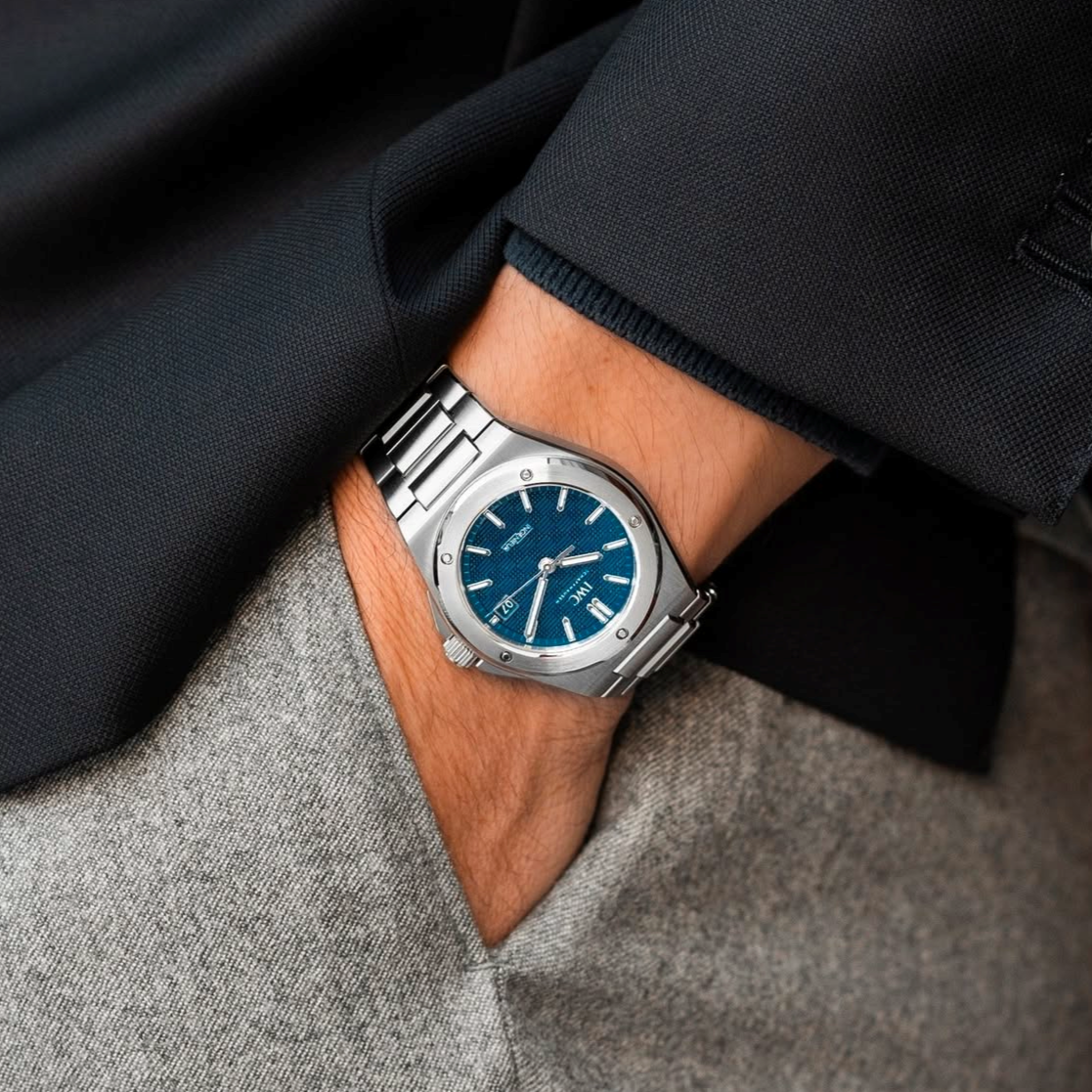 IWC Ingenieur Perpetual Calendar 41mm MensWatch Blue IW328907