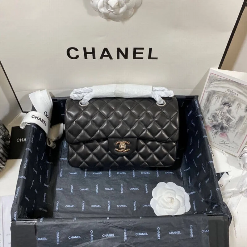 Chanel Small Class-Double Flap Bag A01113 In Lambskin