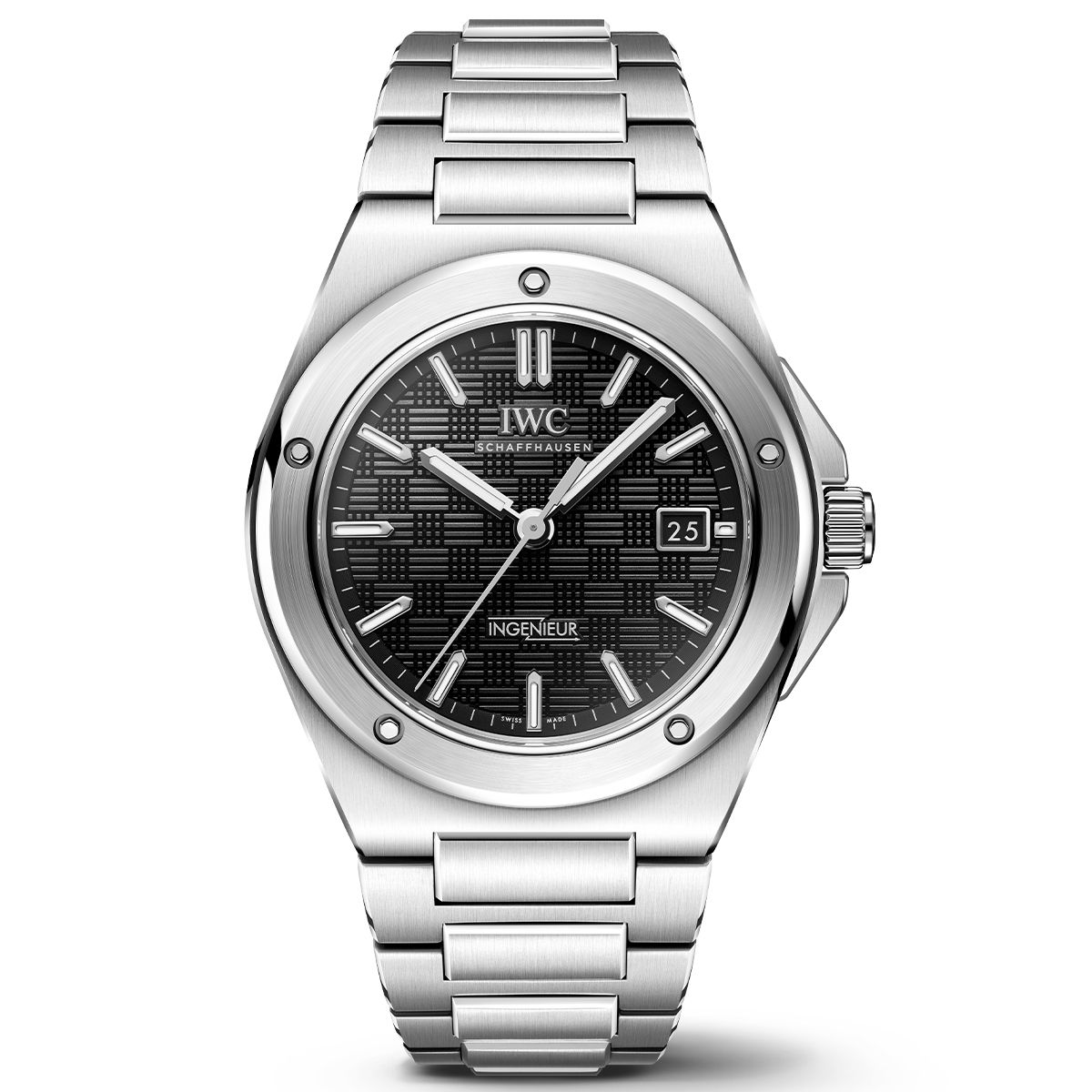 IWC Ingenieur 40mm Black Dial Steel Mens Watch IW328901