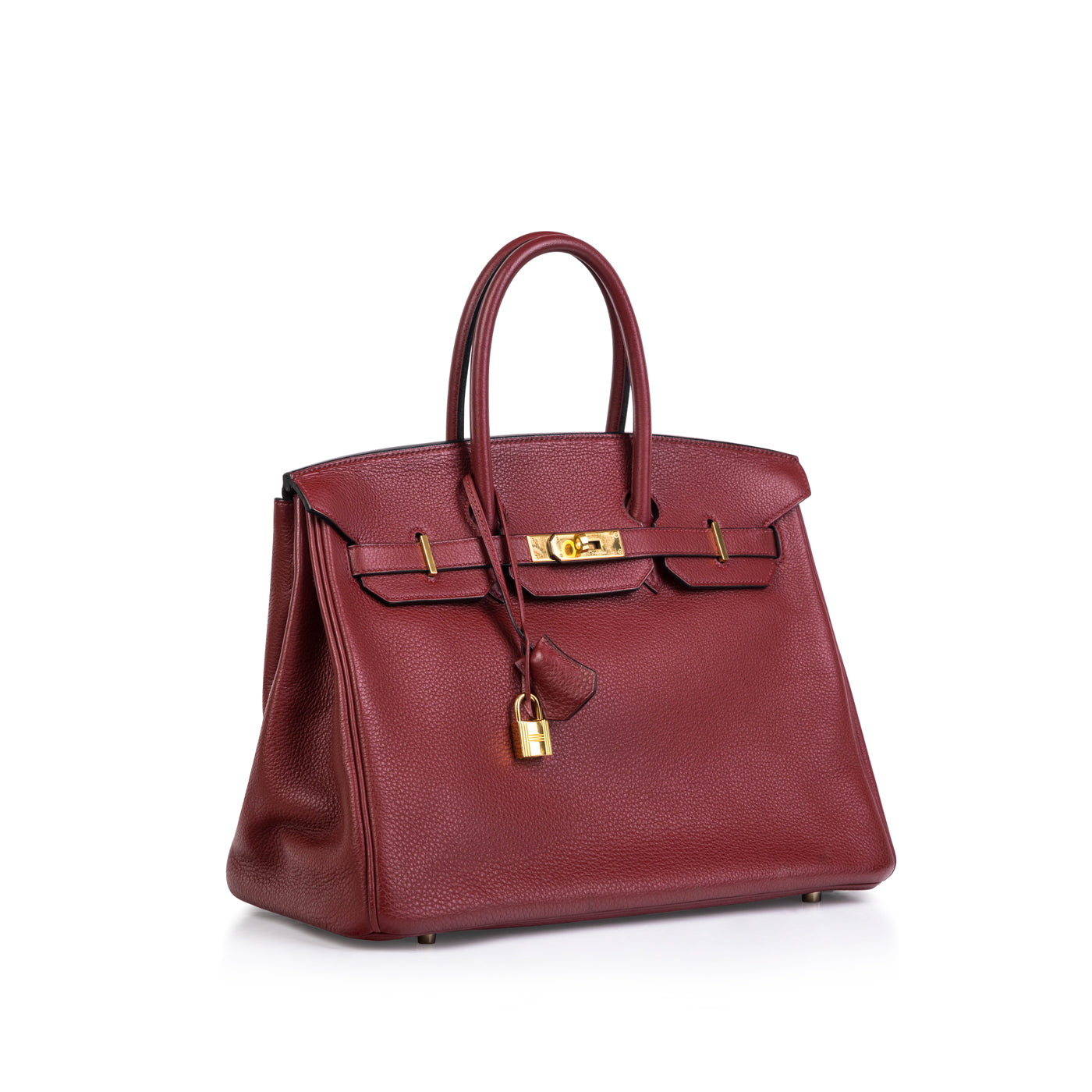 Hermes HM Bags Birkin 35 Rouge Grenat Togo Luxury Bags