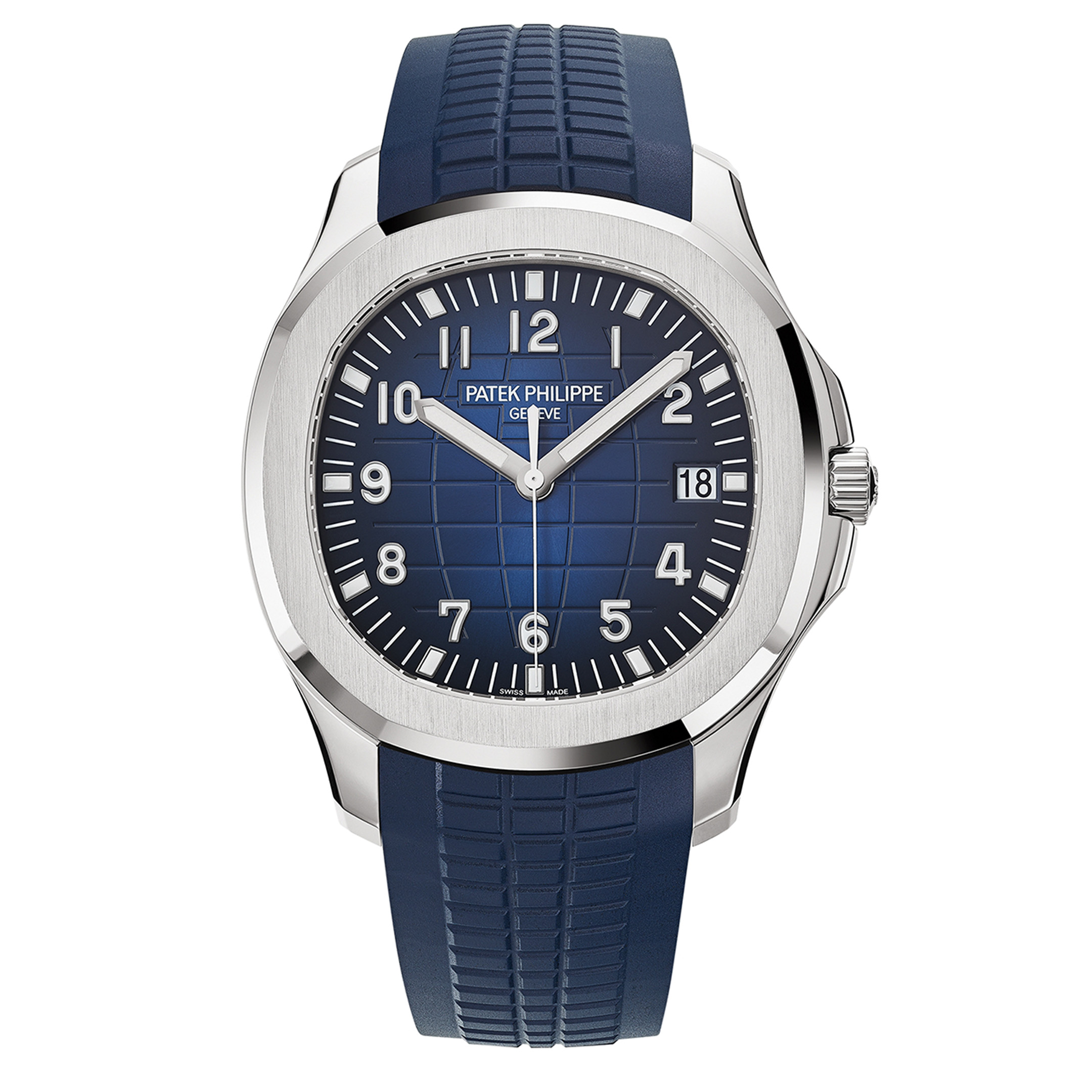 Patek Philippe Aquanaut Blue Dial 18K White Gold Men's Watch 5168G-001