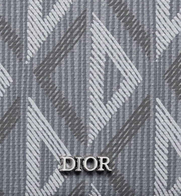 Bifold Wallet Gray CD Diamond Canvas