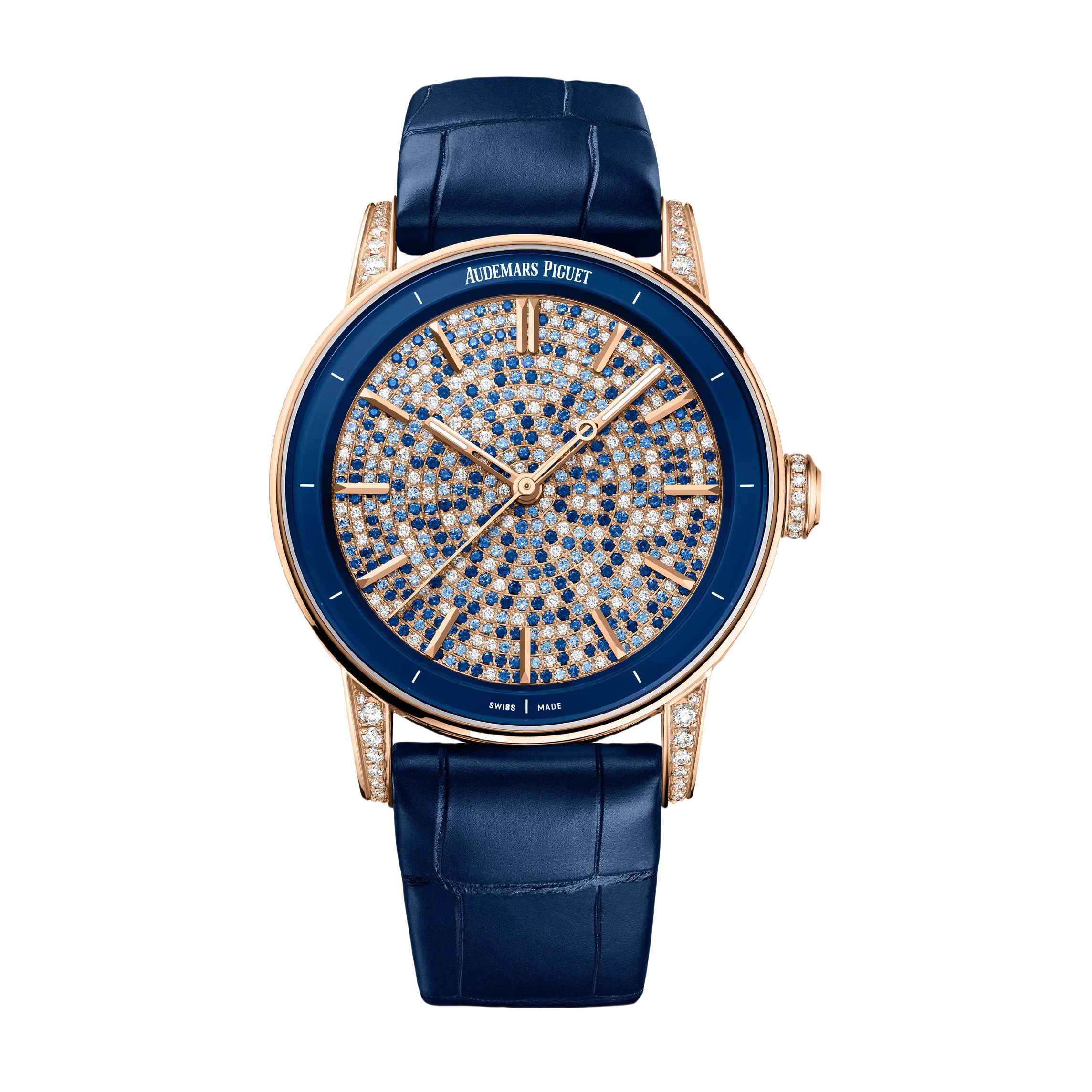 Audemars Piguet Code 11.59 Selfwinding Pink Gold Blue Sapphires & Diamond Dial 38 mm | 77410OR.ZZ.D343CR.01