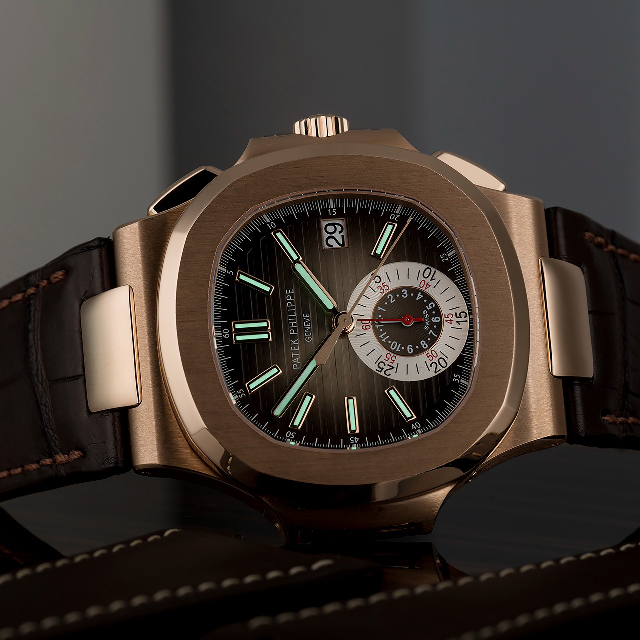 Patek Philippe Watches Nautilus Mens Rose Gold 5980R-001