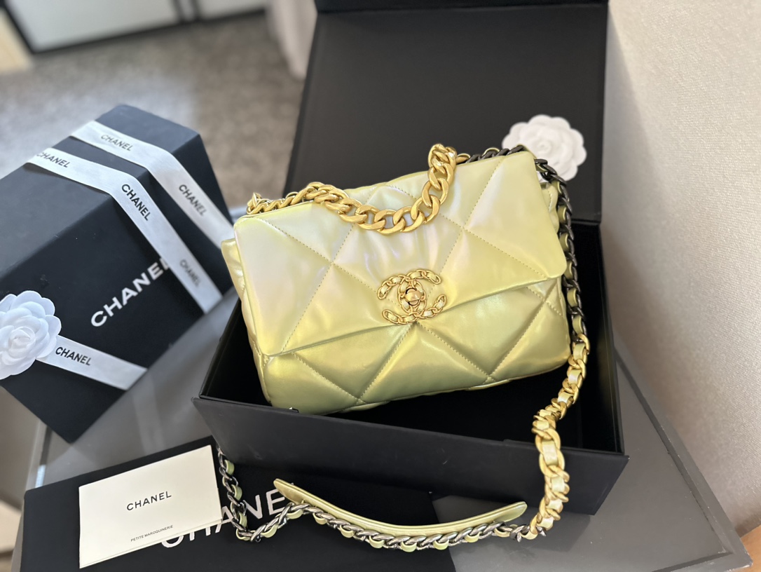 CLASSIC FLAP Small Medium Bag Silver Gold Reverse Hardw