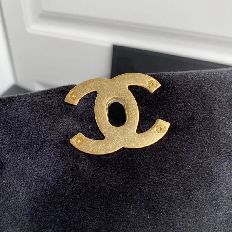 Chanel 19 Small Velvet Flap Bag As1160