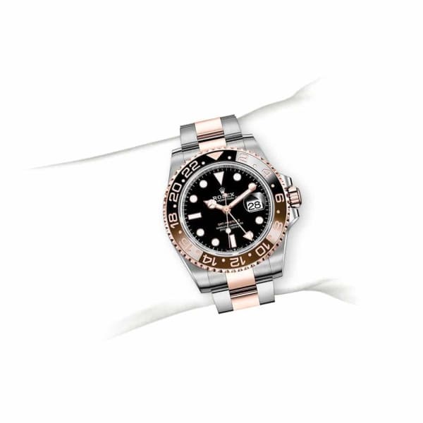 Rolex GMT-Master II Root Beer Two Tone Black Dial Ref 126711chnr-0002