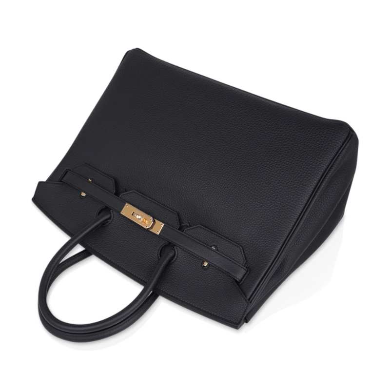 Limited Edition Birkin 35 Bag Plomb (Off Black) Togo Leather with Gold Hardware