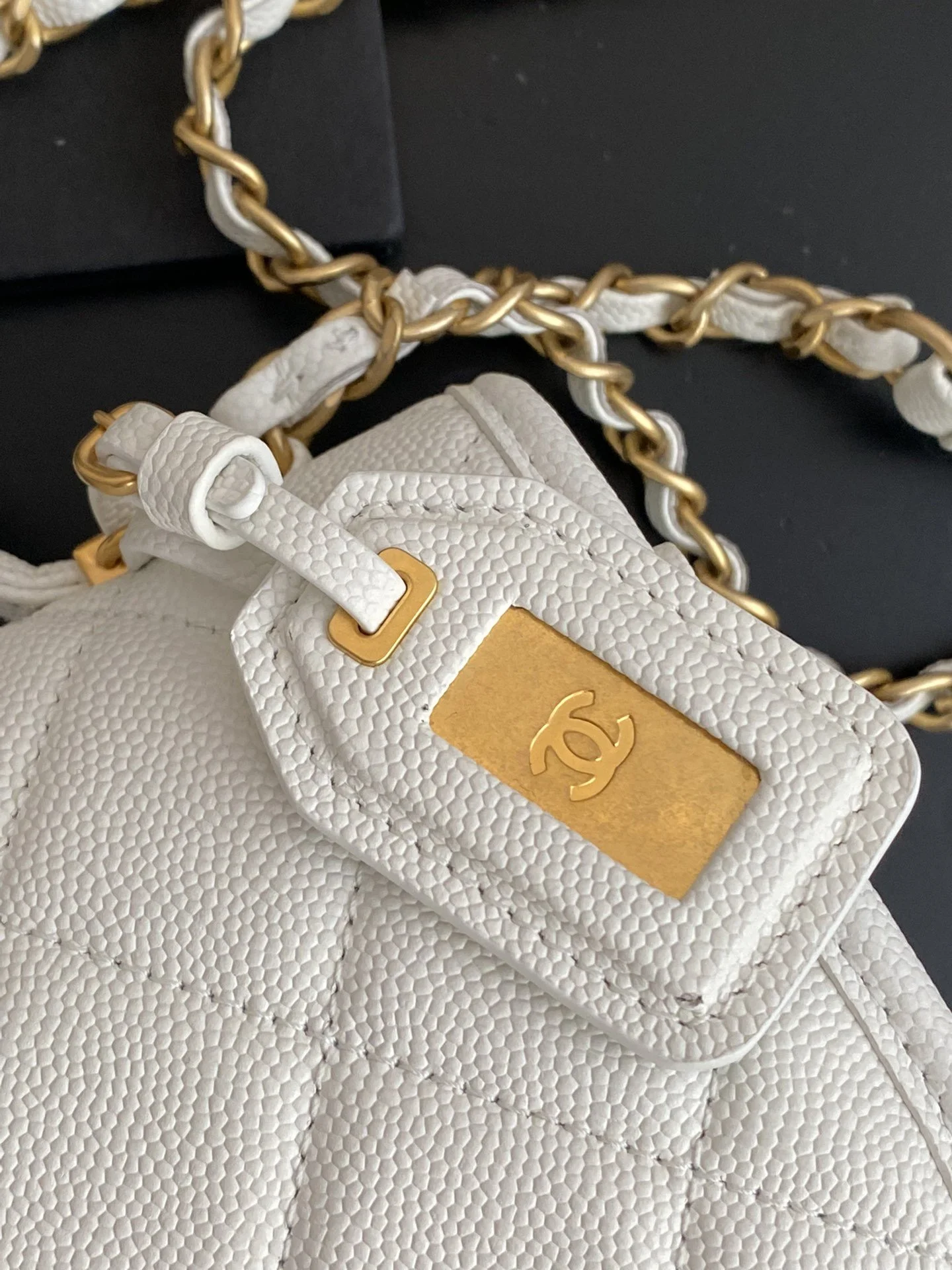 Chanel Small Flap Bag With Top Handle White For Women, Women’s Bags 8.1in/20.5cm