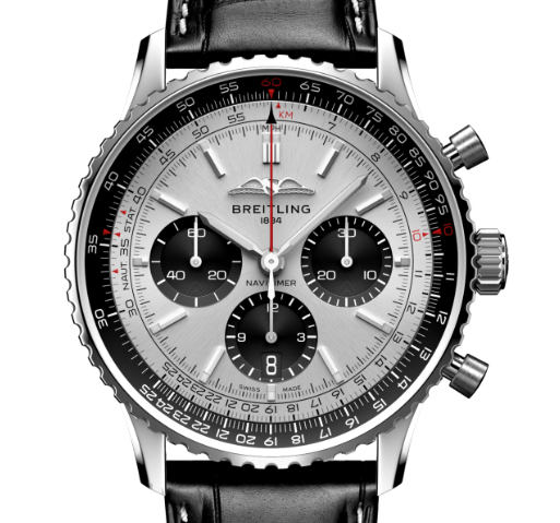 Breitling AB0138241G1P1 Navitimer B01 Silver Dial - Νew