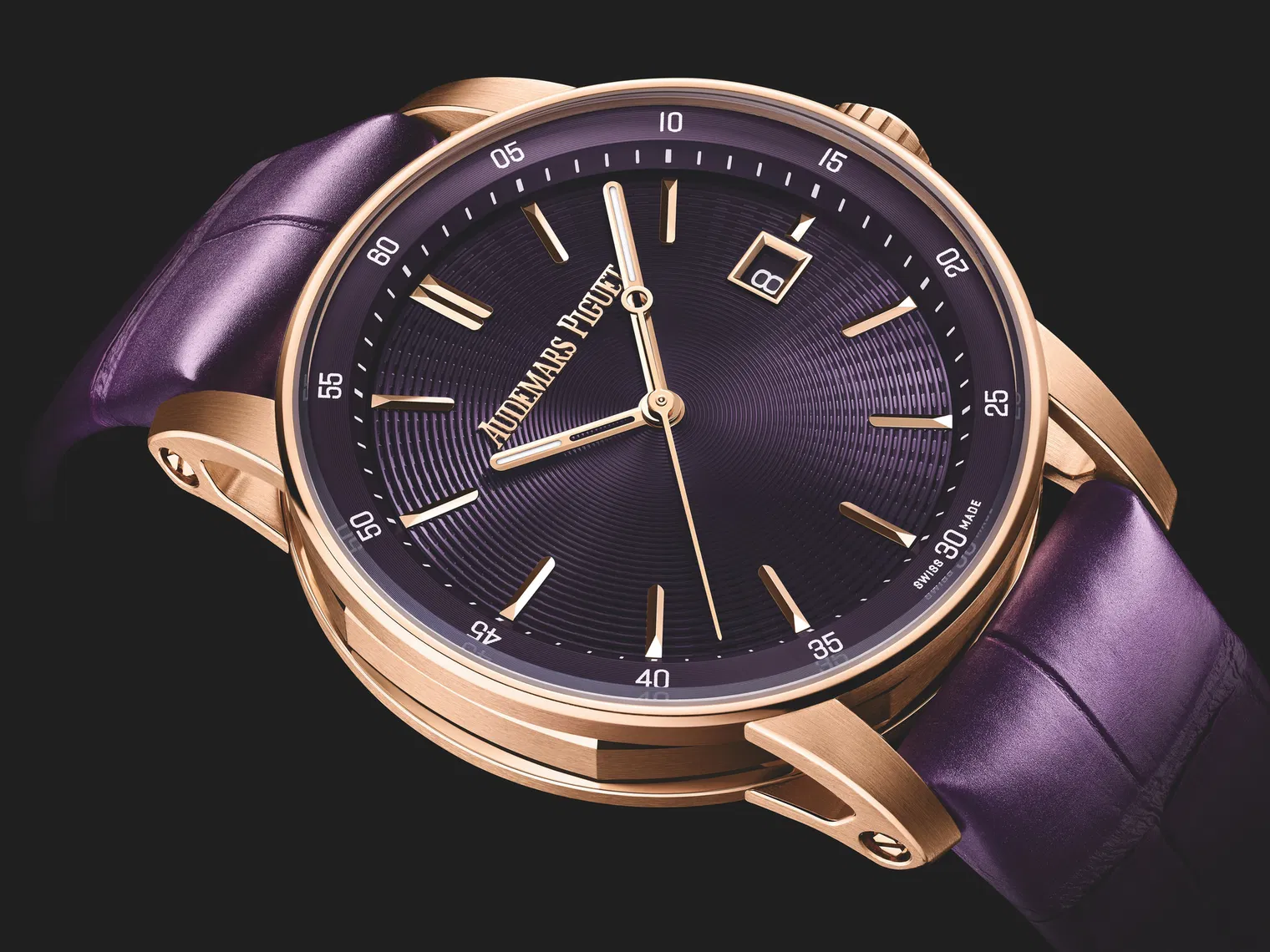 Audemars Piguet Code 11.59 Selfwinding 38mm Pink Rose Gold Purple Dial | 77410OR.OO.A623CR.01