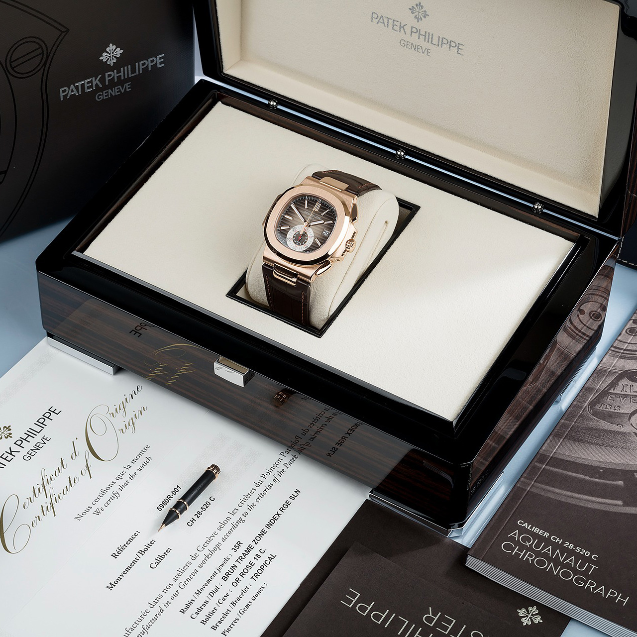 Patek Philippe Watches Nautilus Mens Rose Gold 5980R-001