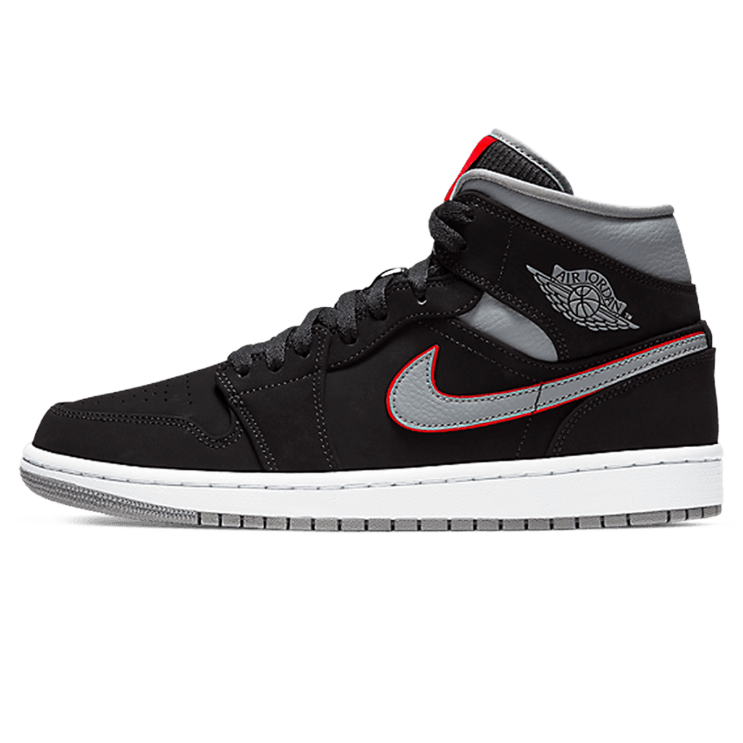 Air Jordan 1 Mid Grey Gym Red